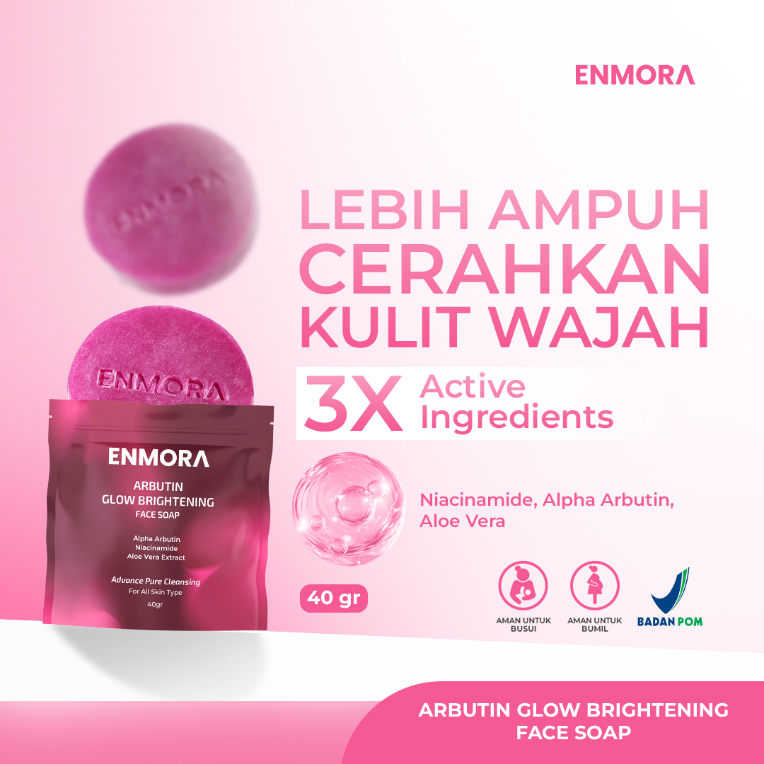 ENMORA Arbutin Glow Brightening Face Soap